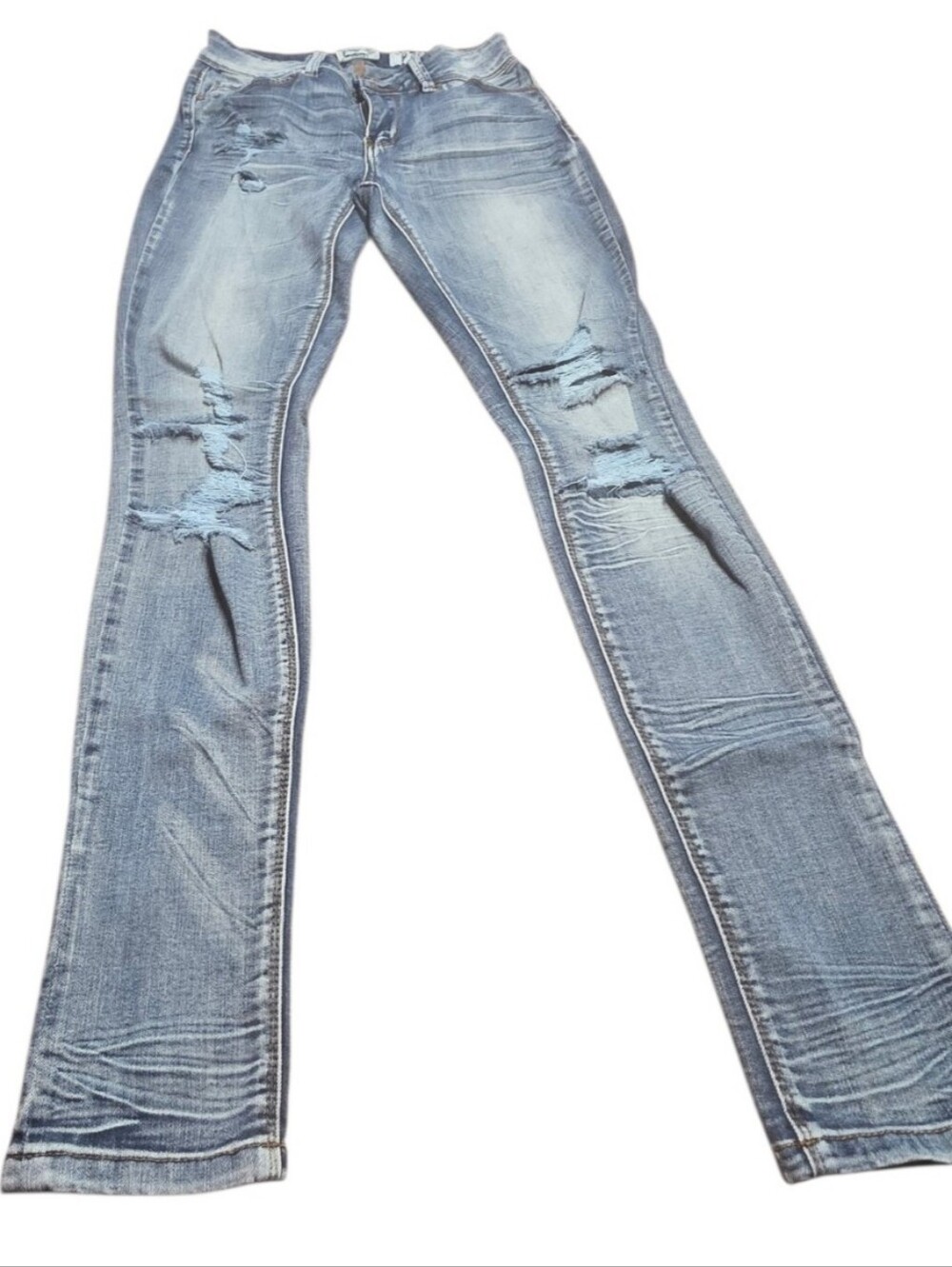 Skinny Distressed Ankle Jeans 9 Tall